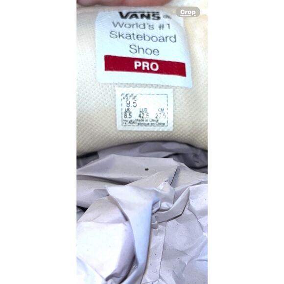 Men Sz 9.5 Vans Kyle Pro 2 Rose Pink Antique Vanilla White Suede Skate Shoes - Picture 9 of 10